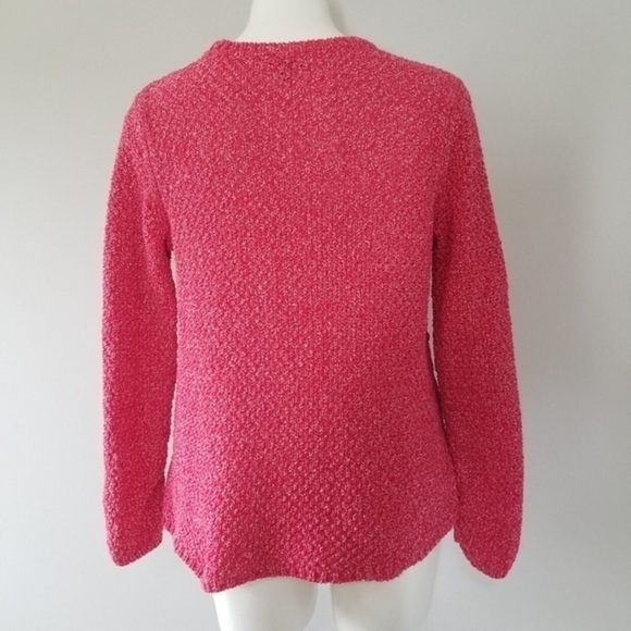 Women’s fuchsia/deep coral Talbots 1X petite thick and soft sweater W1 - Picture 2 of 9